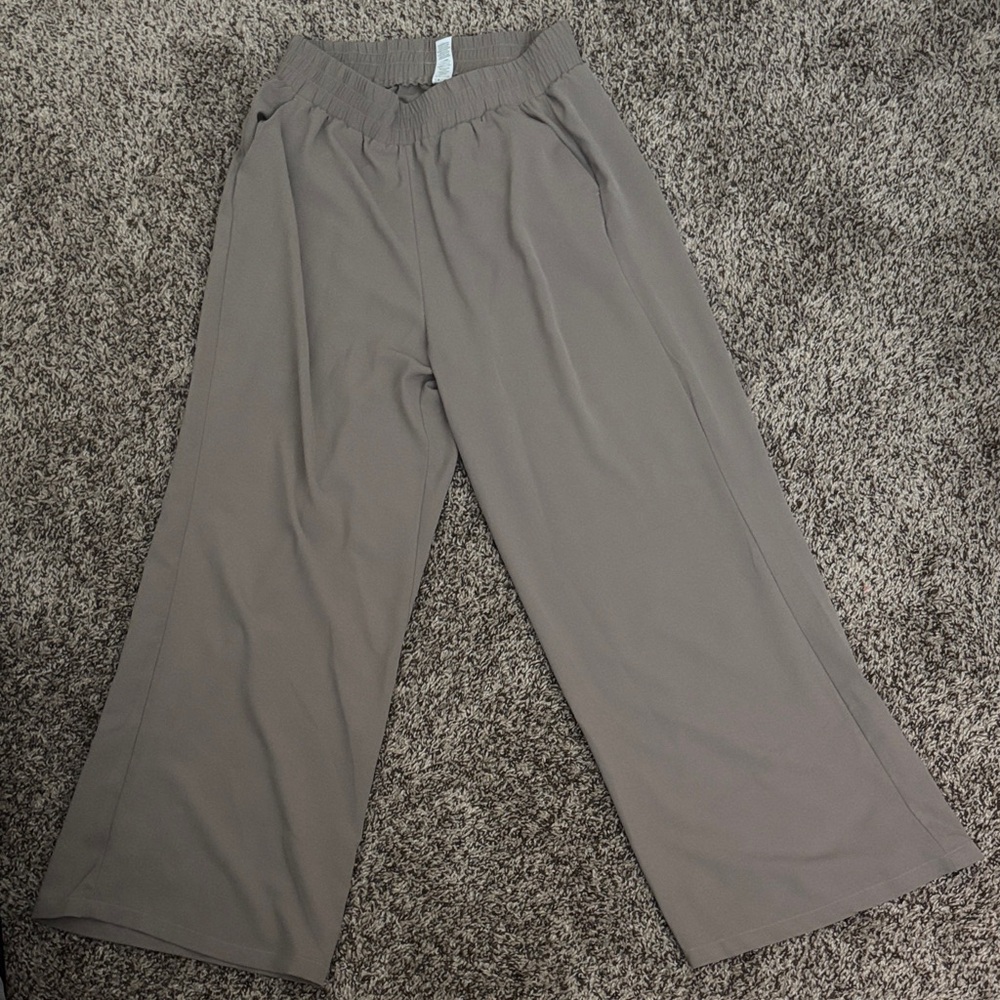 Women's Wide Leg Gray Pants
